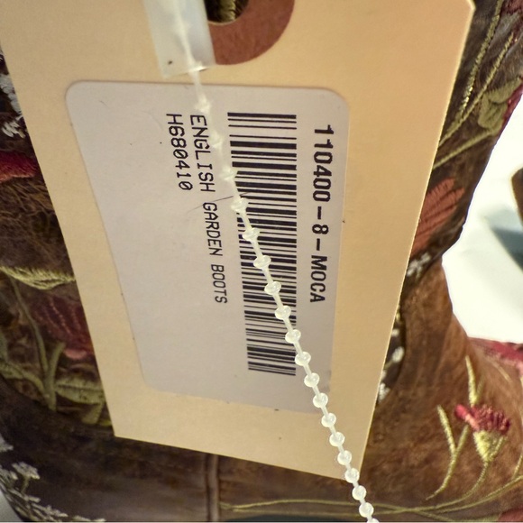 LANE New Embossed Leather Embroidered Western Boots - Picture 12 of 14